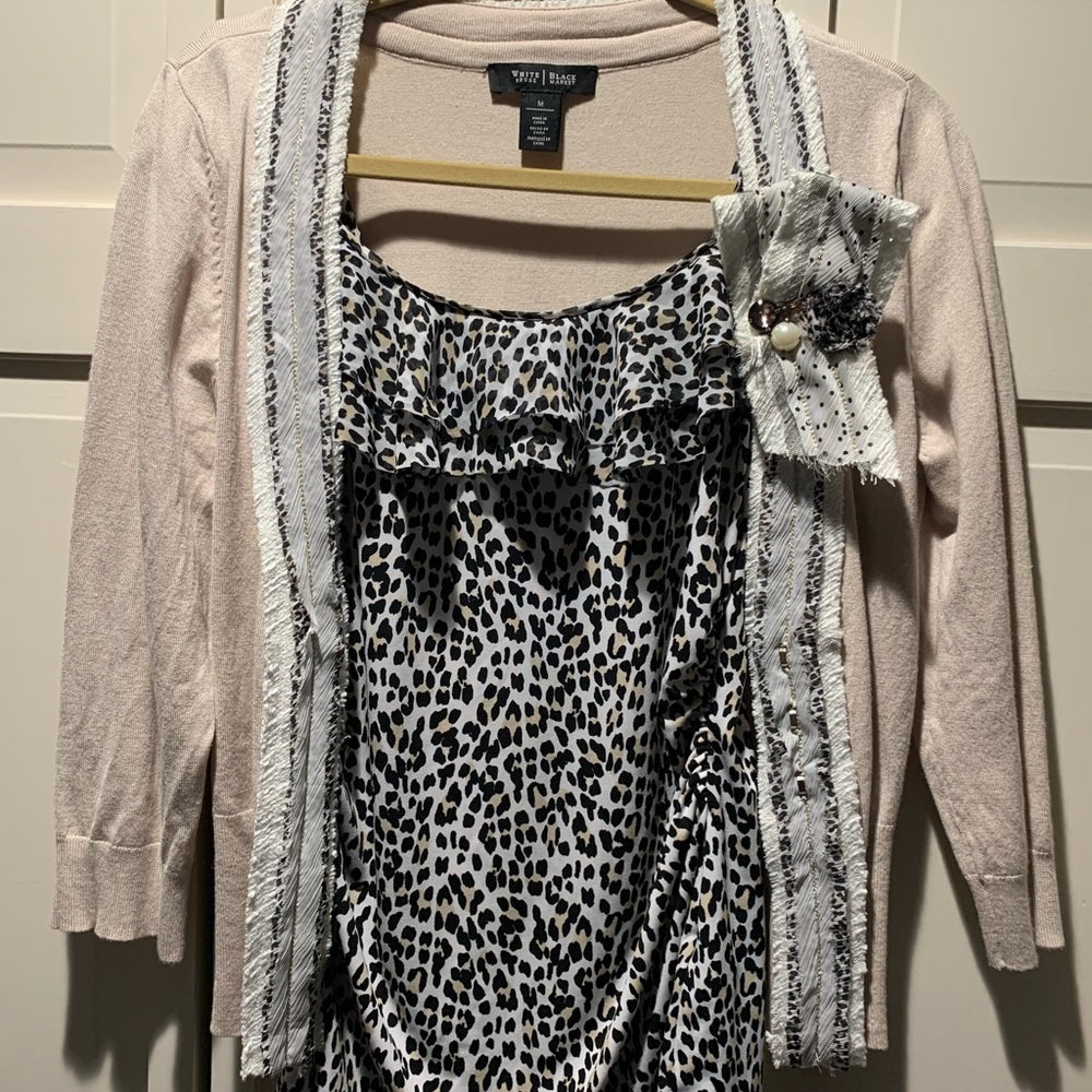 White House Black Market 3/4 sweater and tank